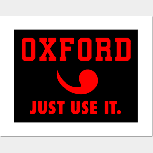Oxford Comma Sportswear Posters and Art